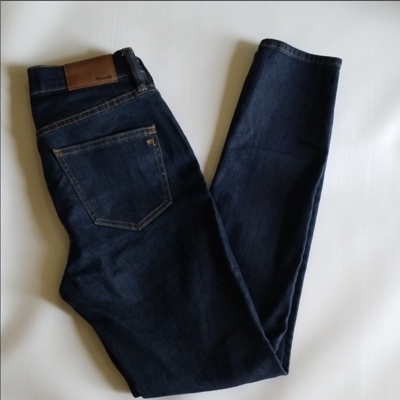 Madewell Mid-Rise 9” Skinny Blue Jeans size 27 - Picture 6 of 10